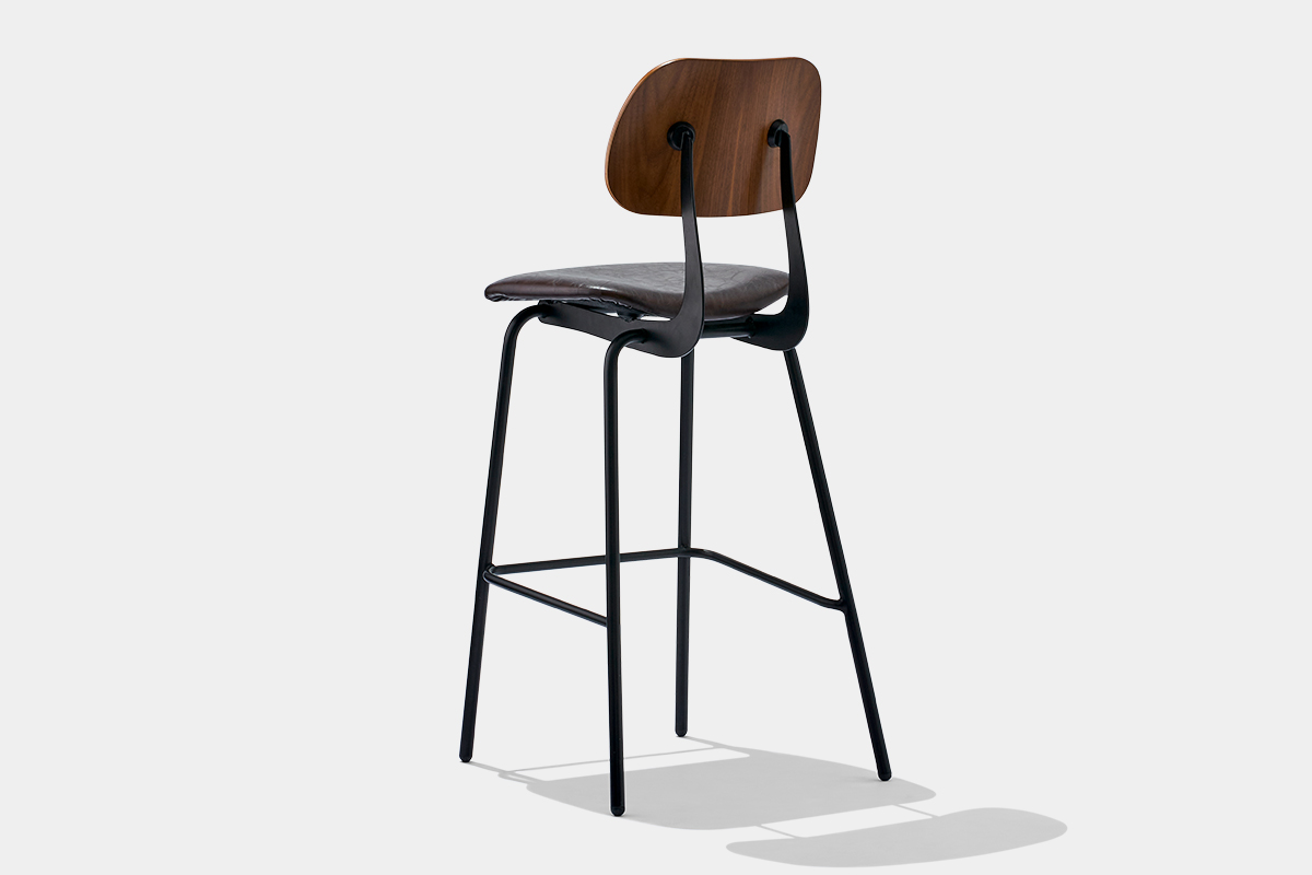 black cafe stools